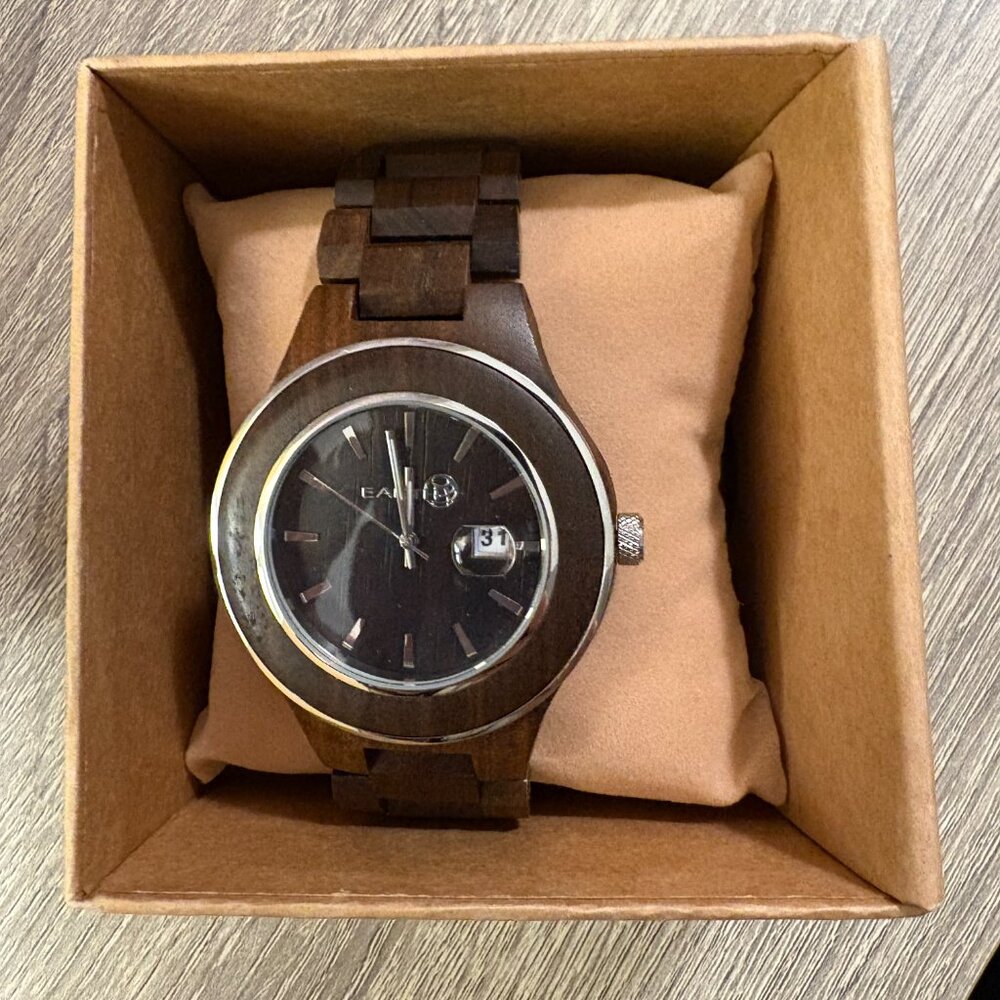 Men's Earth Wood Watch - brand new